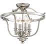 Audrey&#39;s Point 17 1/4" Wide Polished Nickel Ceiling Light