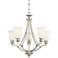 Audrey's Point 25" Wide Polished Nickel Chandelier
