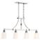 Audrey's Point 38 1/4"W Nickel Kitchen Island Light Pendant