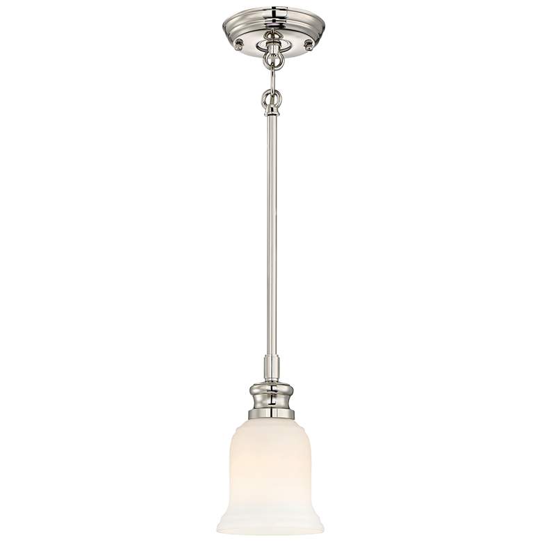 Audrey&#39;s Point 5 1/4 inchW Polished Nickel Mini Pendant Light more views
