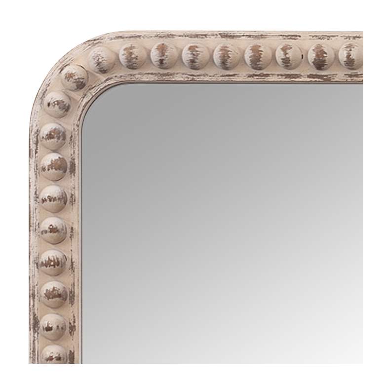 Image 3 Audrey White Washed Wood 23 1/2" x 34" Wall Mirror more views