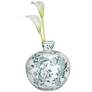 7_Audrie 11" High Green and White Ceramic Decorative Vase more views