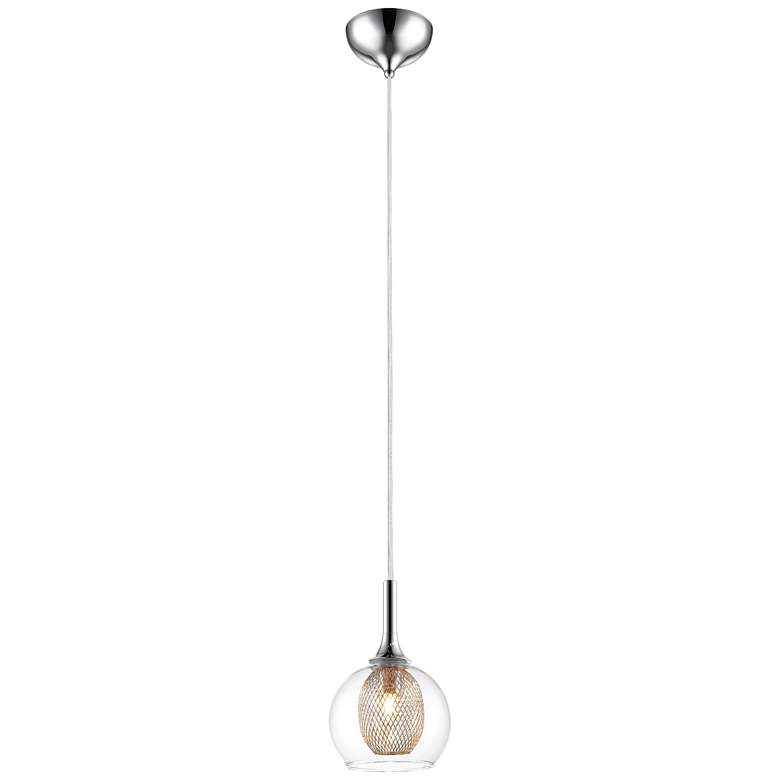 Image 1 Auge by Z-Lite Chrome 1 Light Mini Pendant