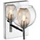 Auge by Z-Lite Chrome 1 Light Wall Sconce