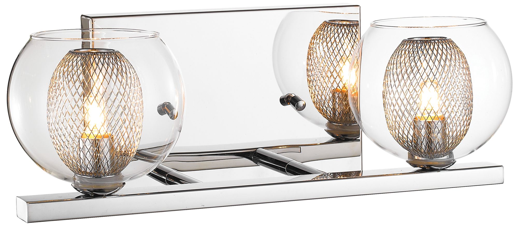 Auge by Z-Lite Chrome 13.78 inch 2 Light Vanity