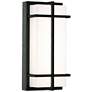 August 12" High Black LED Outdoor Sconce