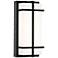 August 12" High Black LED Outdoor Wall Light