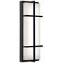 August 20" High Black LED Outdoor Sconce