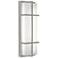 August 20" High Painted Nickel LED Outdoor Sconce