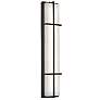 August 36" High Black LED Outdoor Sconce