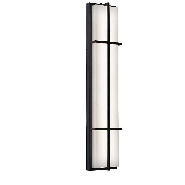 Image 1 August 36" High Black LED Outdoor Wall Light