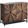 August 40" Wide Starburst Wood Rectangular 2-Door Cabinet