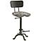 August Industrial Bronze Cast Iron Adjustable Tractor Stool