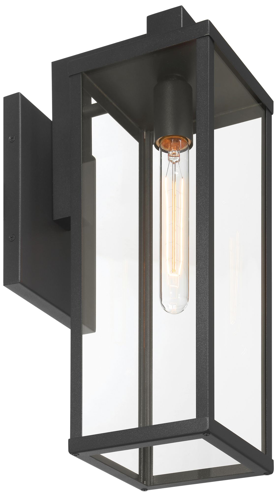 Image 2 Augusta 18" High Black Wall Sconce more views