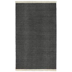Image1 of Augusta 8'x10' Gray Charcoal Indoor-Outdoor Area Rug