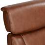 Augusta Brown Faux Leather 4-Way Modern Recliner Chair in scene