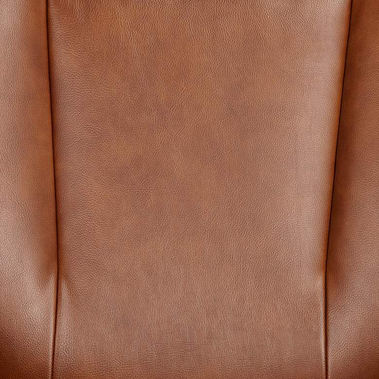 Image 7 Augusta Brown Faux Leather 4-Way Modern Recliner Chair more views