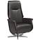 Augusta Charcoal Faux Leather Recliner Chair