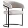 Augusta Modern Leatherette Upholstered Dining Chair in Light Grey