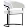 Augusta Modern Leatherette Upholstered Dining Chair in White