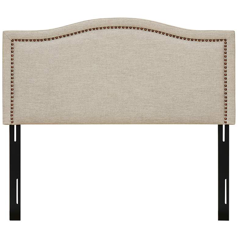 Image 2 Augusta Natural Fabric Adjustable Queen Headboard