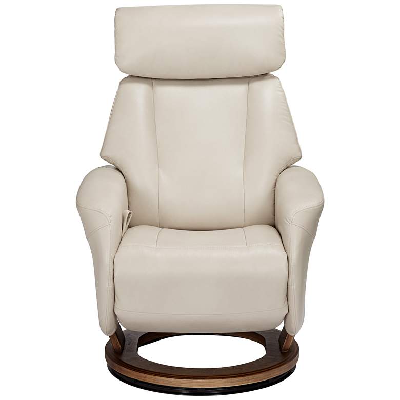 Image 5 Augusta Taupe Faux Leather 4-Way Recliner Chair more views
