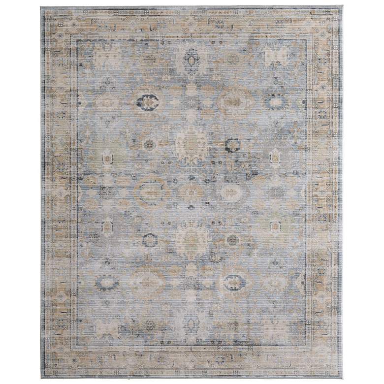 Bordered Blue Rug Augustine Bordered Indoor Blue Area Rug 39TZF 5' x 7'-6