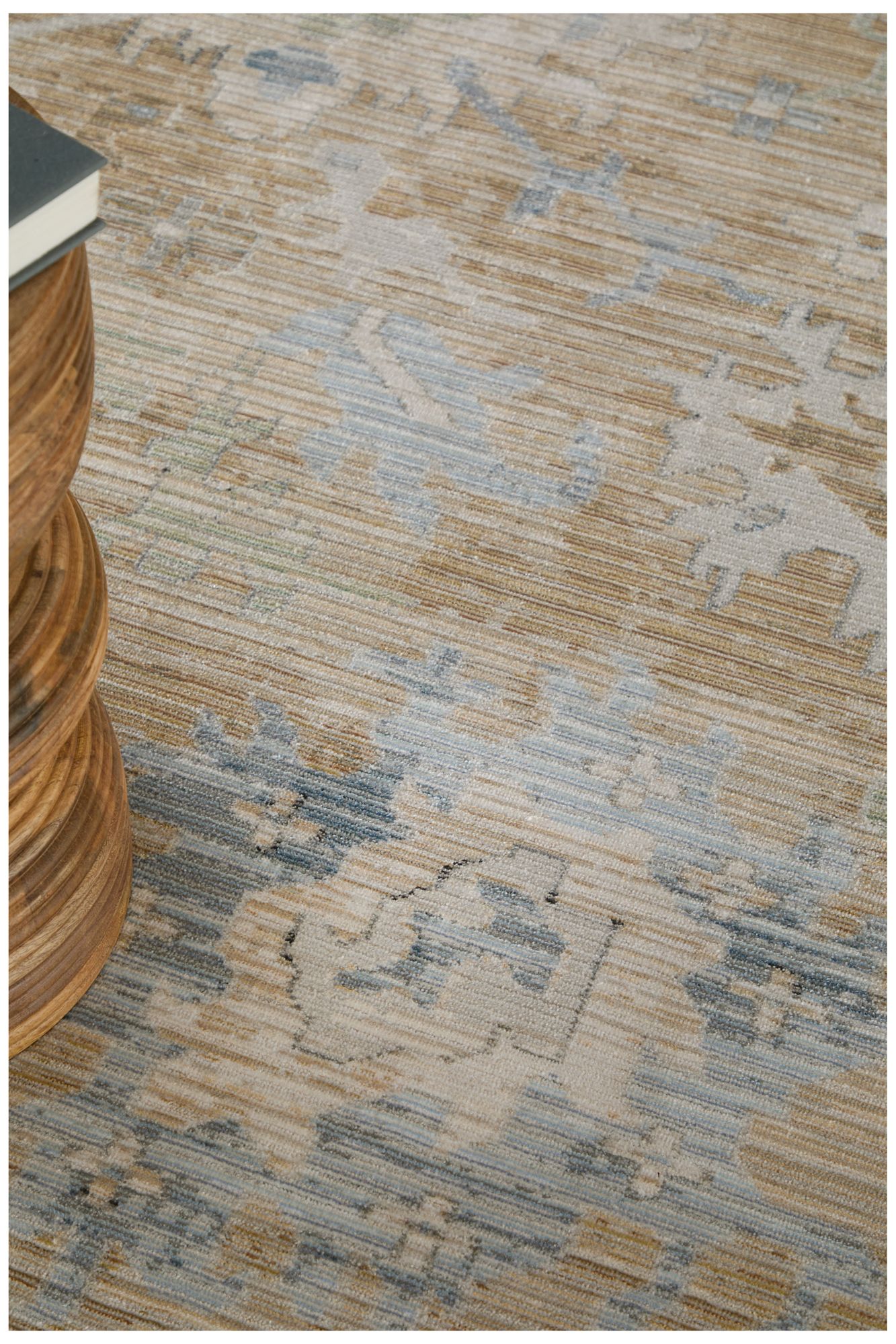 Image 2 Augustine Floral & Botanical Indoor Tan Area Rug 39TXF 5' x 7'-6" more views