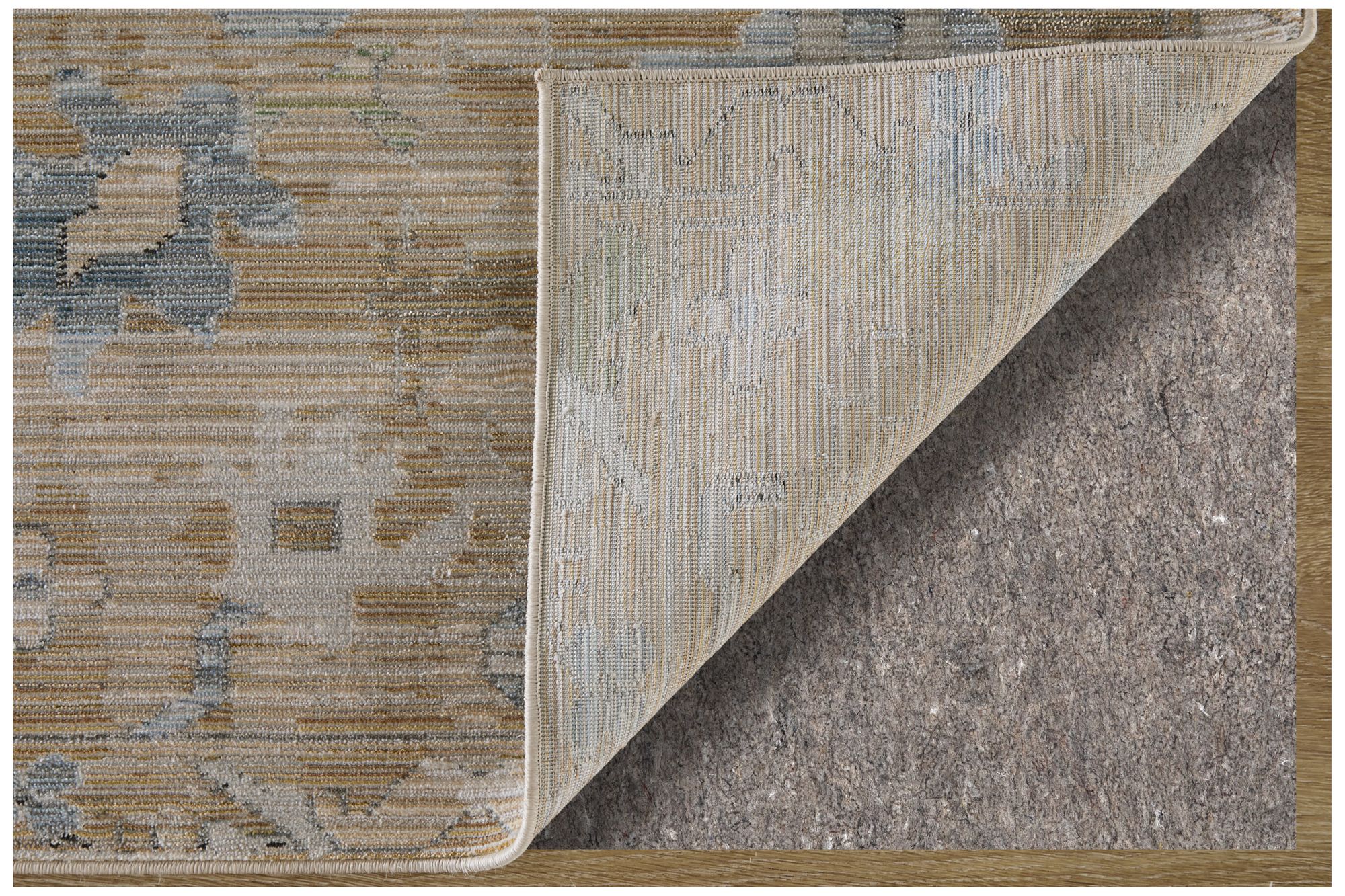 Image 4 Augustine Floral & Botanical Indoor Tan Area Rug 39TXF 5' x 7'-6" more views