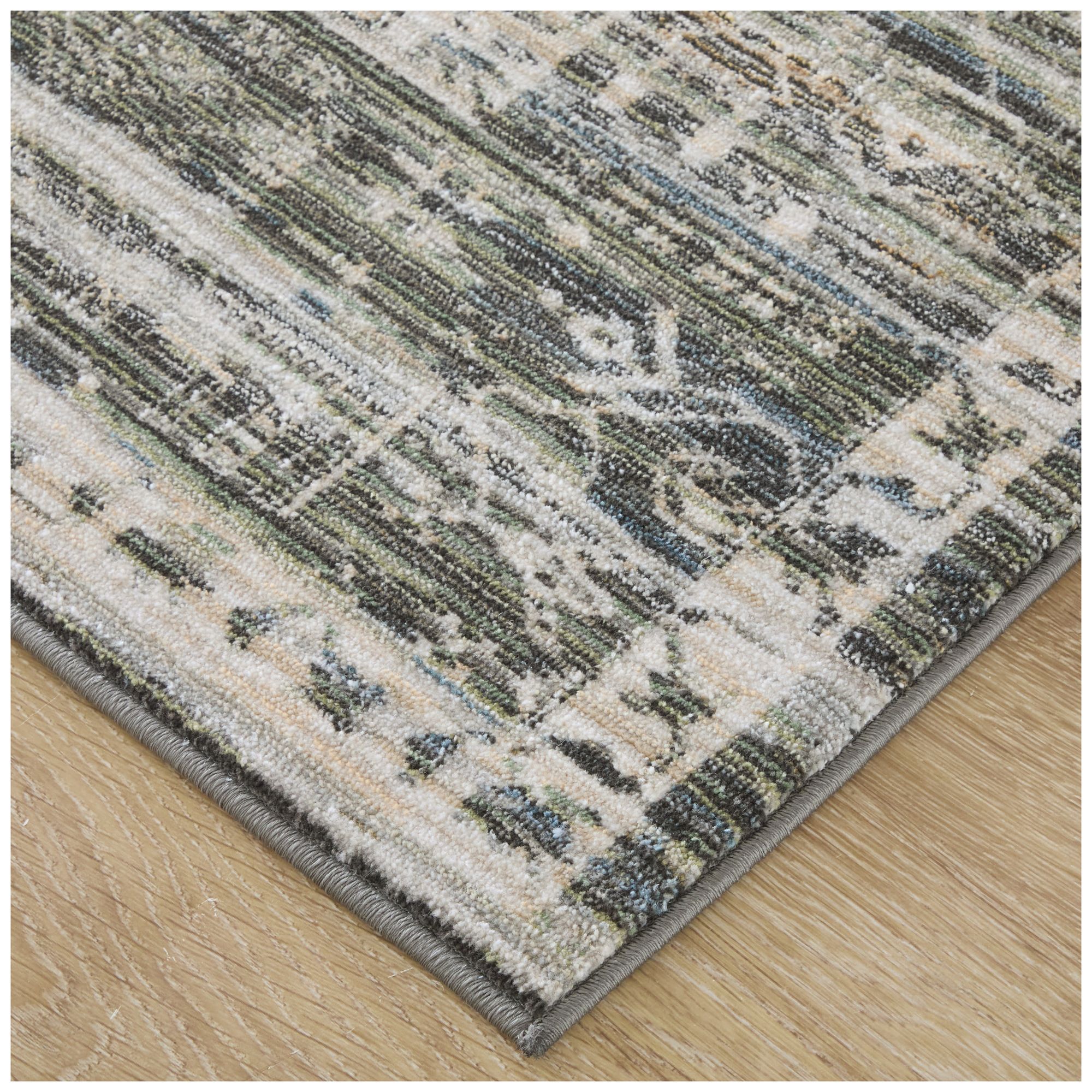 Image 3 Augustine Medallion Indoor Black Area Rug 39TUF 5' x 7'-6" more views