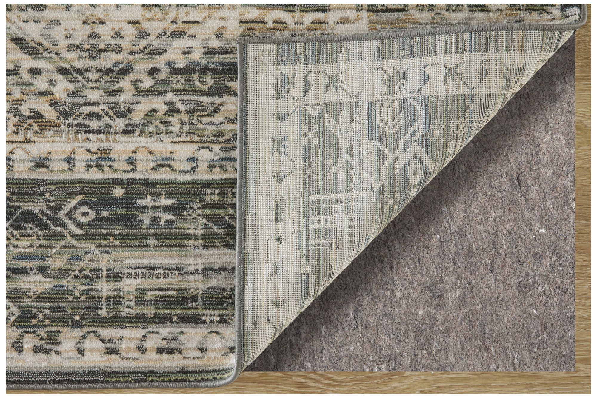 Image 4 Augustine Medallion Indoor Black Area Rug 39TUF 5' x 7'-6" more views