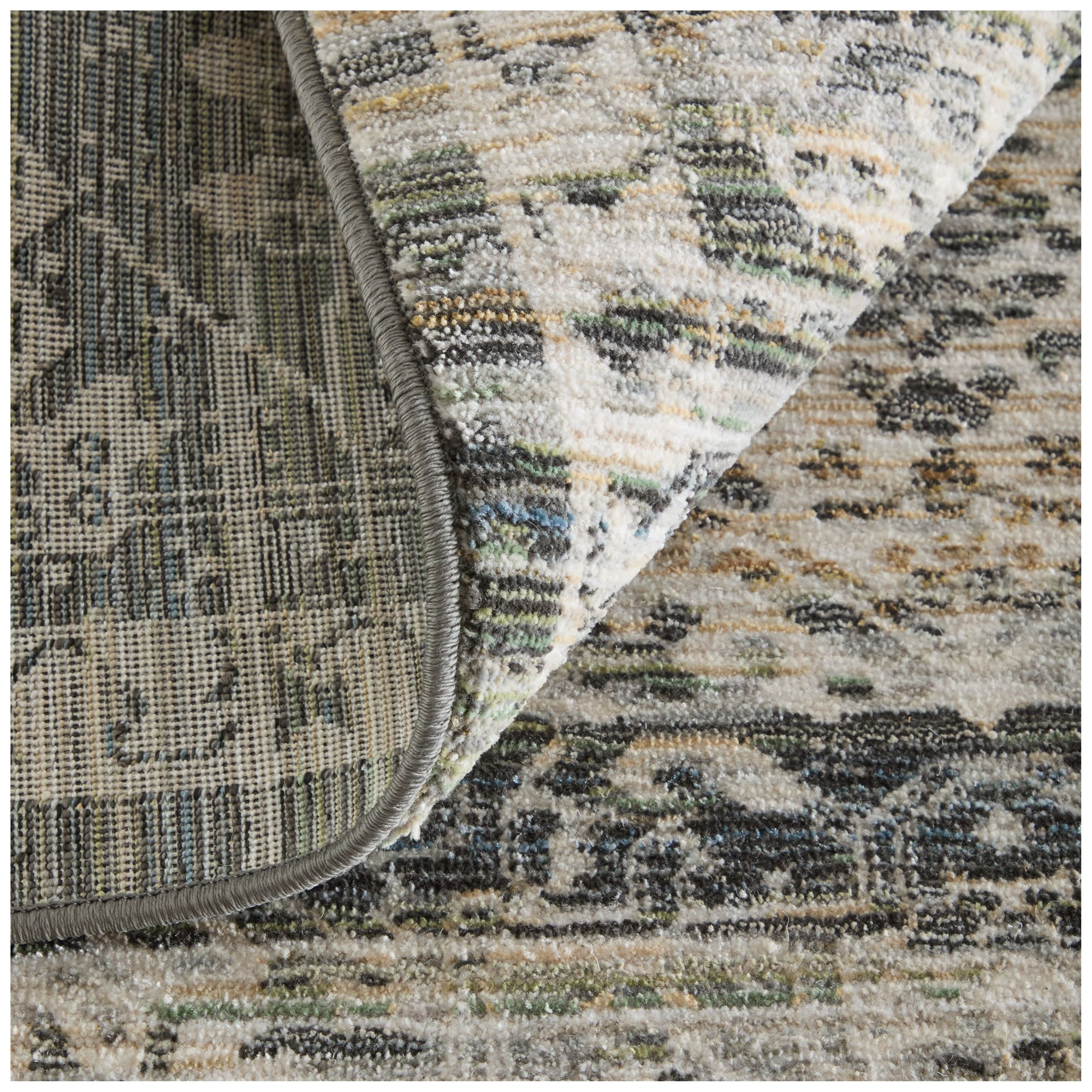 Image 7 Augustine Medallion Indoor Black Area Rug 39TUF 7'-10" x 10'-3" more views