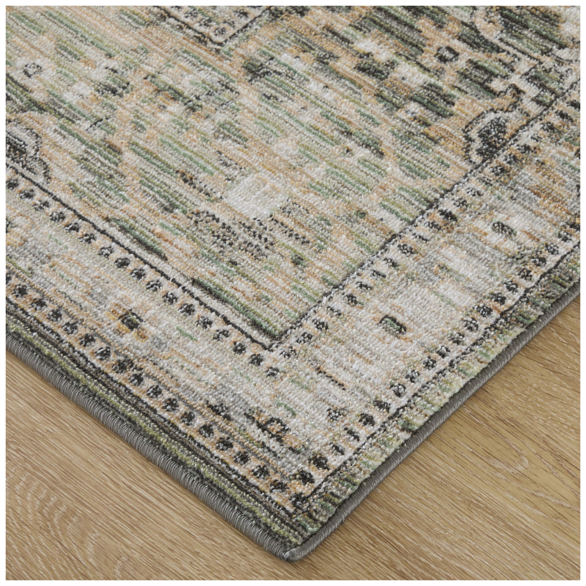 Image 3 Augustine Medallion Indoor Green Area Rug 39TVF 2'-6" x 7'-3" more views