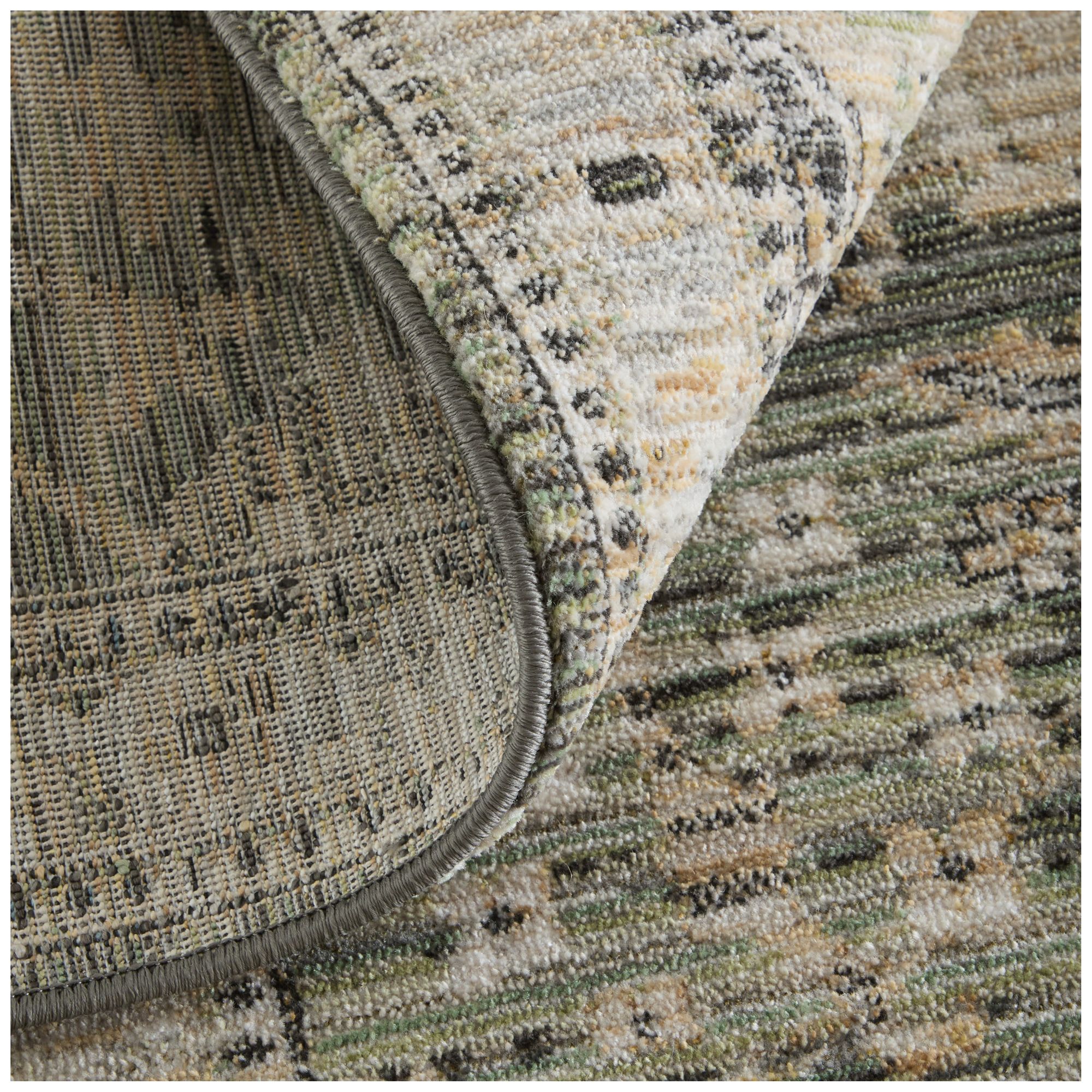 Image 7 Augustine Medallion Indoor Green Area Rug 39TVF 2'-6" x 7'-3" more views