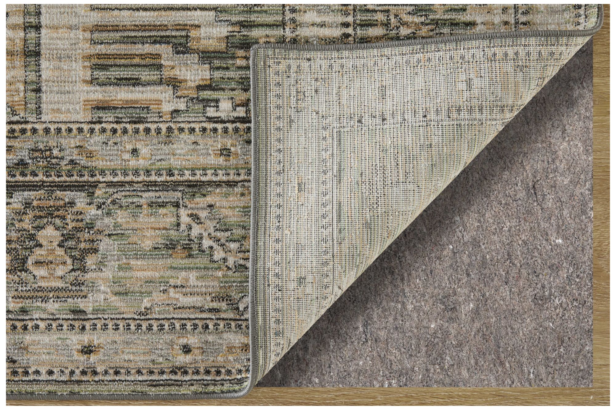 Image 4 Augustine Medallion Indoor Green Area Rug 39TVF 5' x 7'-6" more views