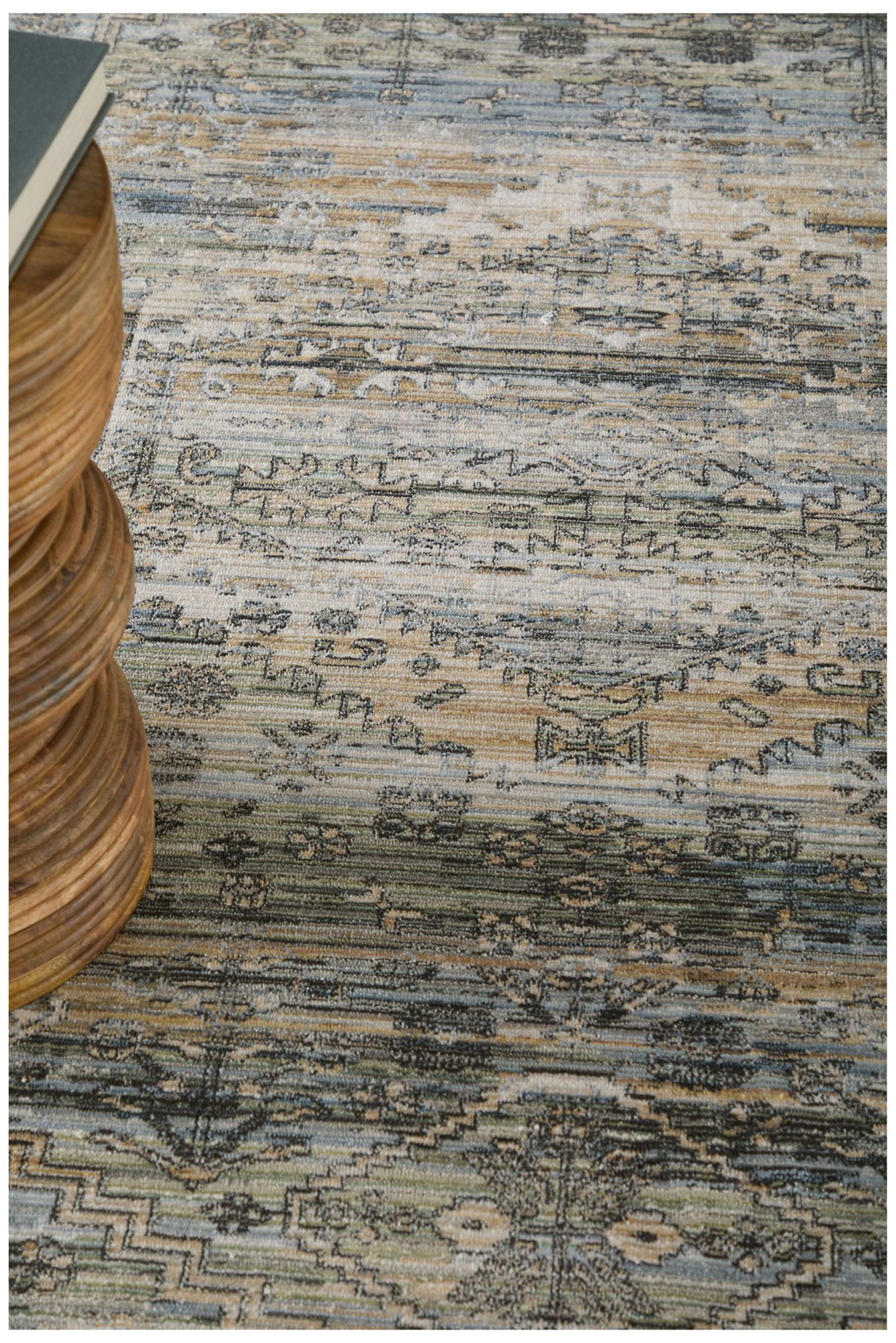 Image 2 Augustine Medallion Indoor Green Area Rug 39TWF 5' x 7'-6" more views