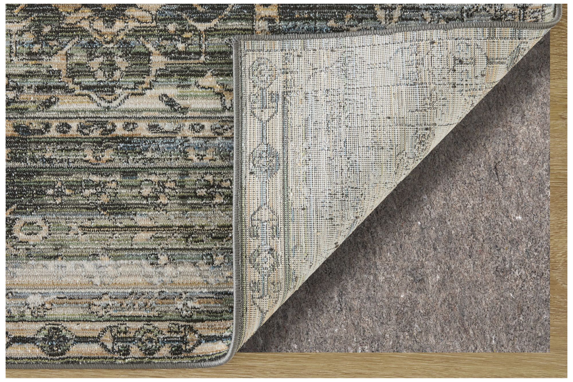 Image 4 Augustine Medallion Indoor Green Area Rug 39TWF 5' x 7'-6" more views