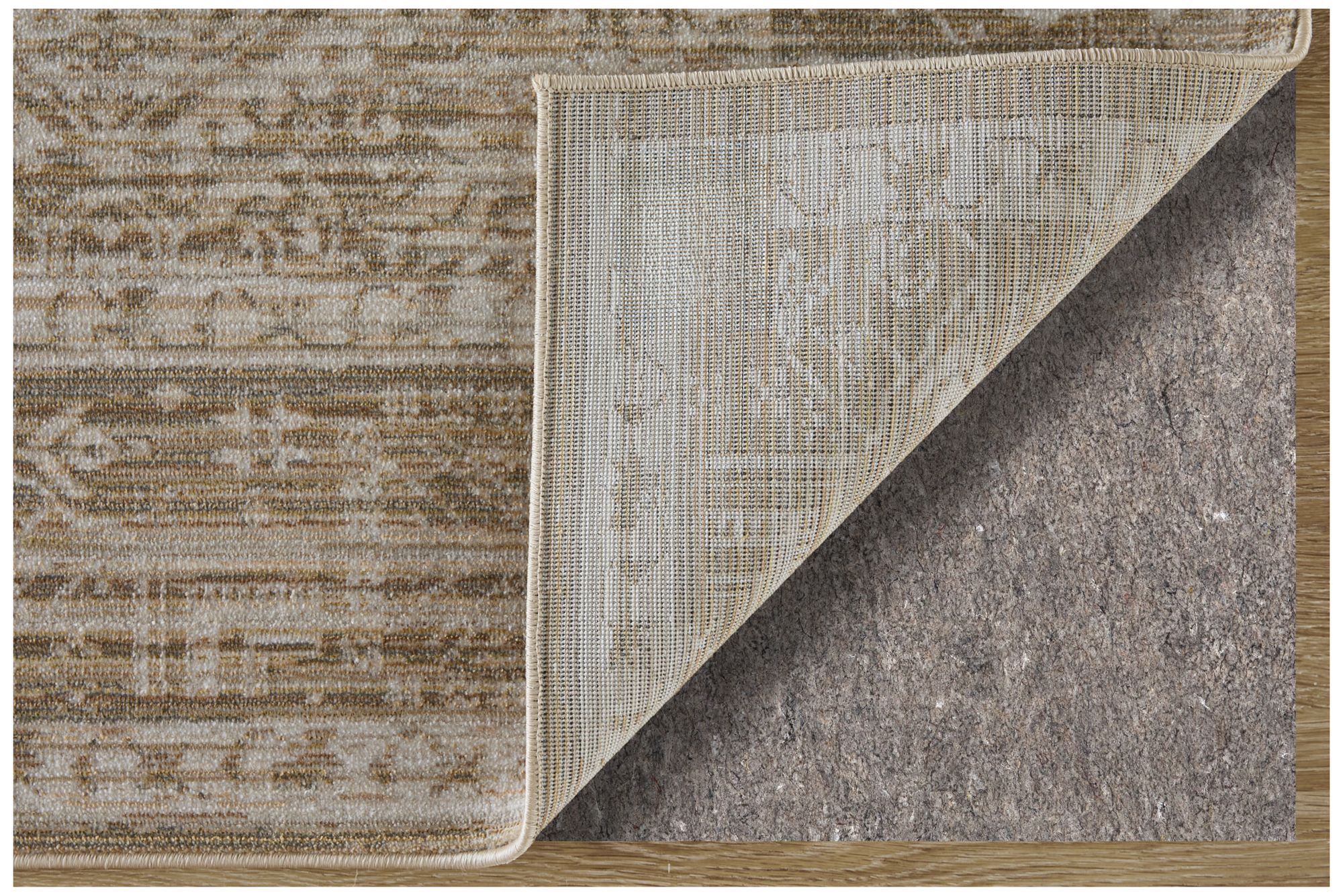 Image 4 Augustine Medallion Indoor Tan Area Rug 39TUF 2' x 3' more views