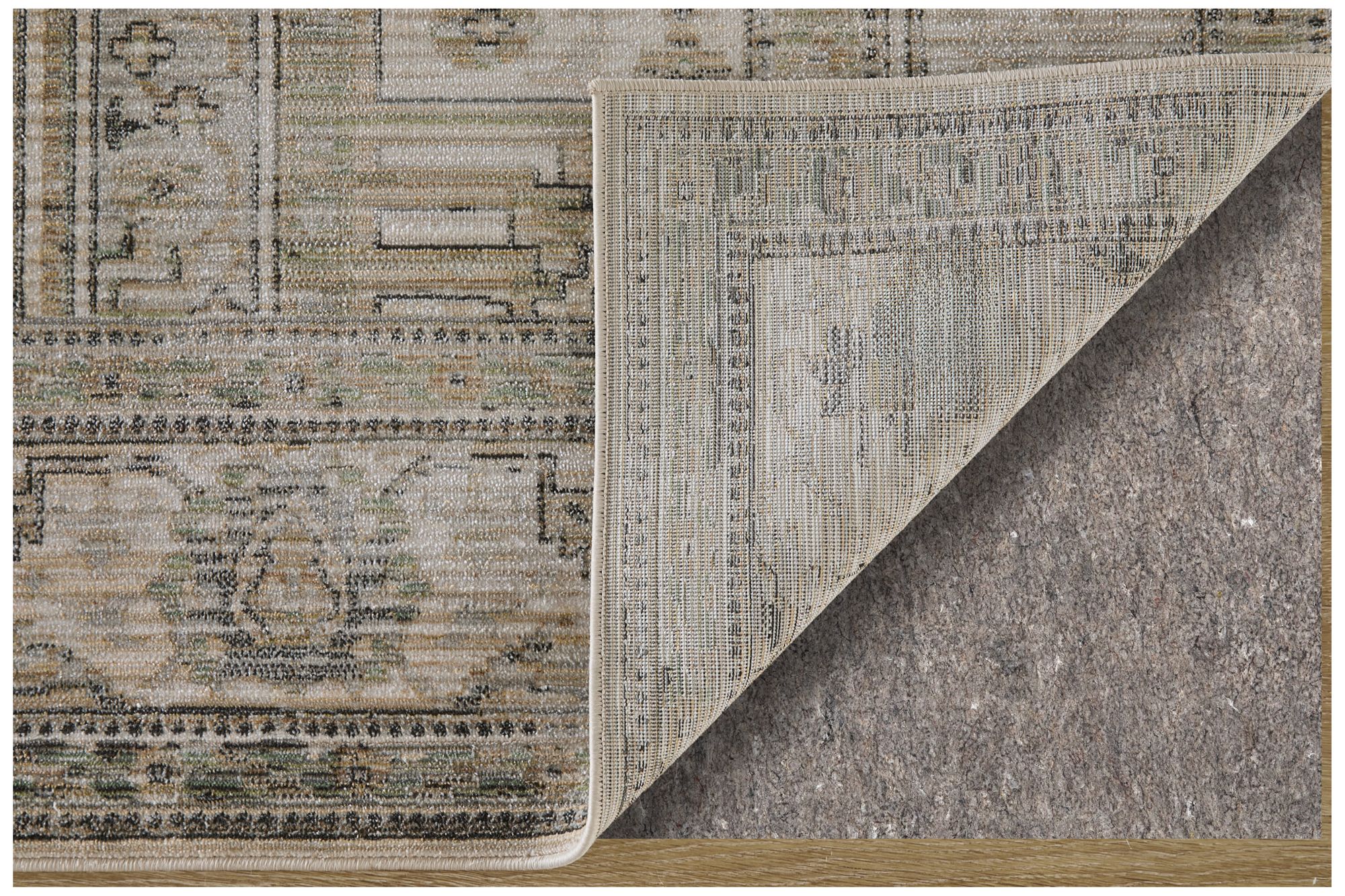 Image 4 Augustine Medallion Indoor Tan Area Rug 39TVF 2' x 3' more views