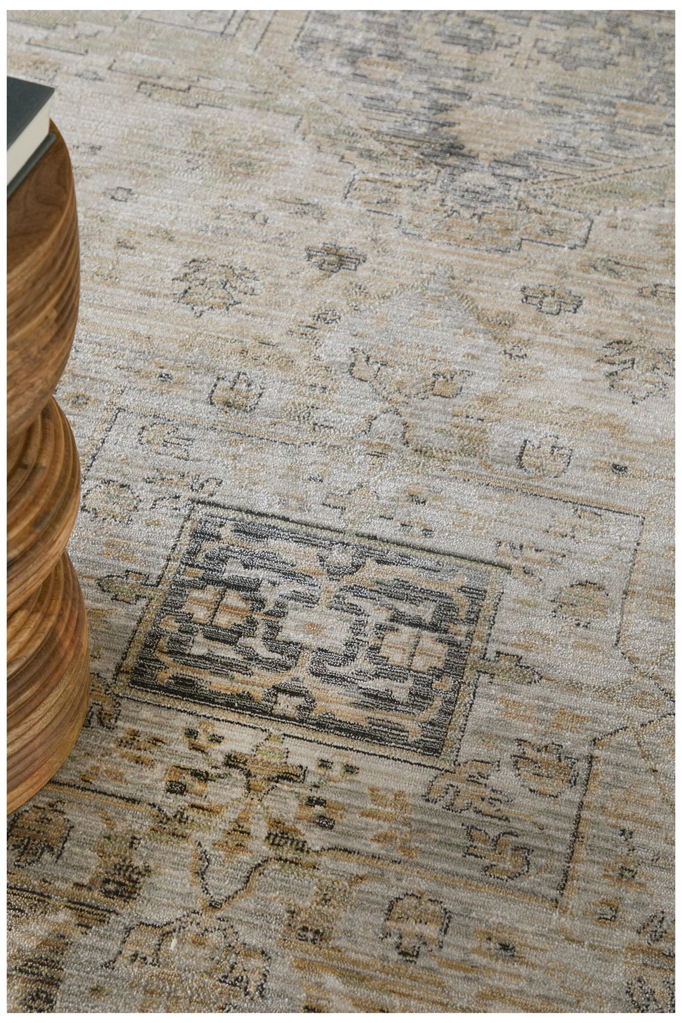 Image 2 Augustine Medallion Indoor Tan Area Rug 39TVF 7'-10" x 10'-3" more views