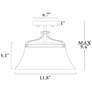 2_Auisre 11 3/4" Wide Polished Gold 2-Light Ceiling Light more views