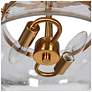 3_Auisre 11 3/4" Wide Polished Gold 2-Light Ceiling Light more views