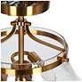 4_Auisre 11 3/4" Wide Polished Gold 2-Light Ceiling Light more views