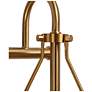 3_Auisre 12" High Black and Brass 2-Light Wall Sconce more views