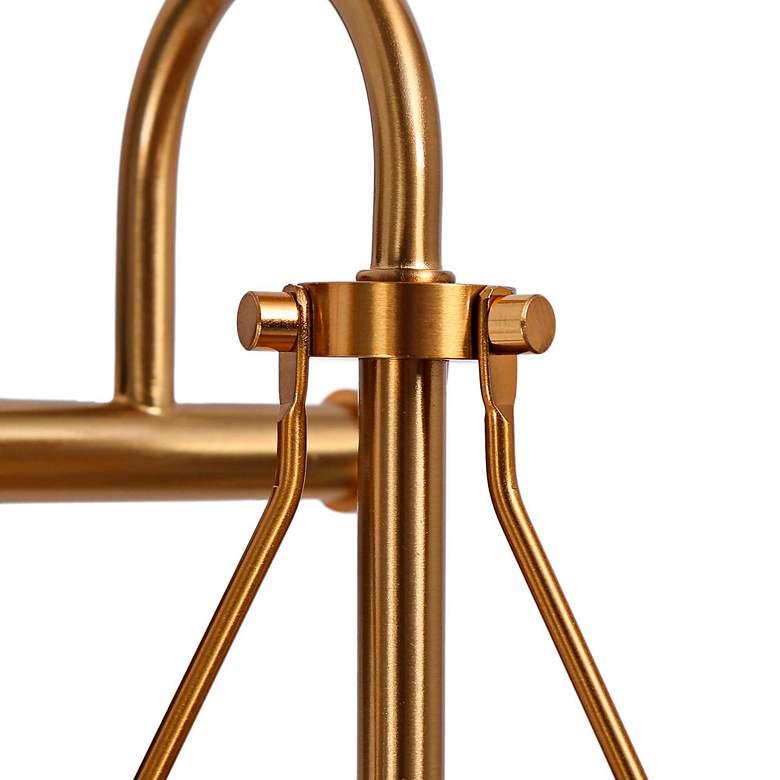 Image 4 Auisre 12" High Black and Brass 2-Light Wall Sconce more views