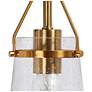4_Auisre 12" High Black and Brass 2-Light Wall Sconce more views