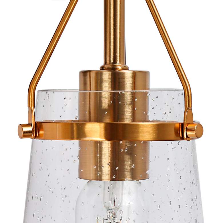 Image 5 Auisre 12" High Black and Brass 2-Light Wall Sconce more views