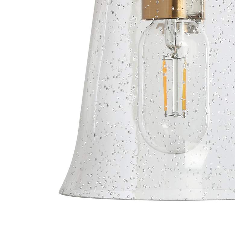 Image 6 Auisre 12" High Black and Brass 2-Light Wall Sconce more views