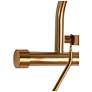 6_Auisre 12" High Black and Brass 2-Light Wall Sconce more views