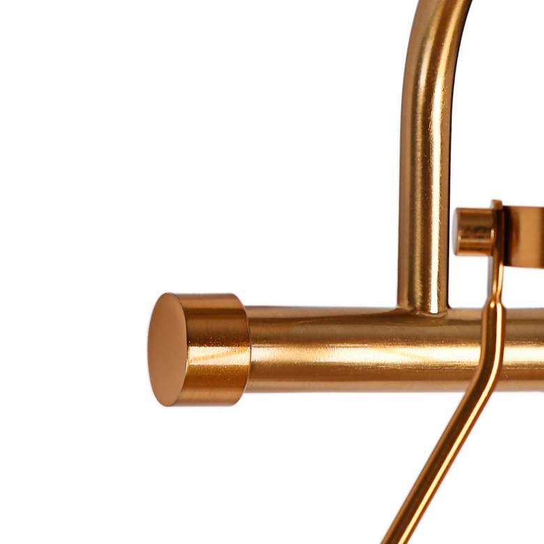 Image 7 Auisre 12" High Black and Brass 2-Light Wall Sconce more views